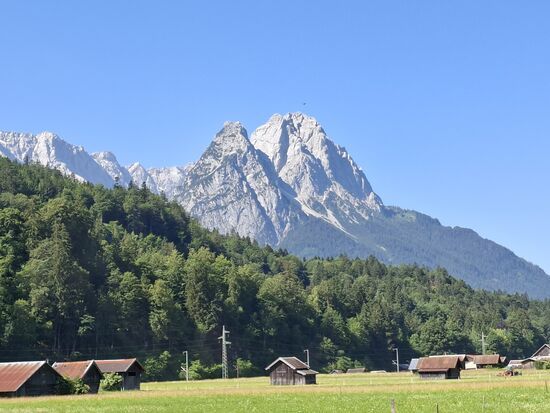 Blick auf die Zugspitze, bei dieser Aussicht fahre ich gerne einen Umweg