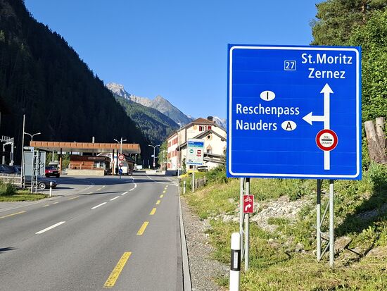 Abzweigung zum Reschenpass