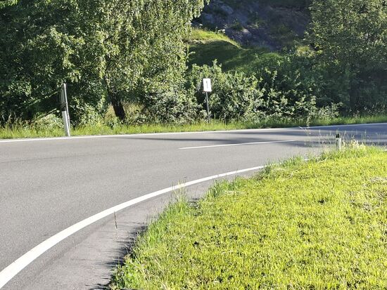 Und etwa 45 Minuten später Tornante 1 zum Reschenpass hoch