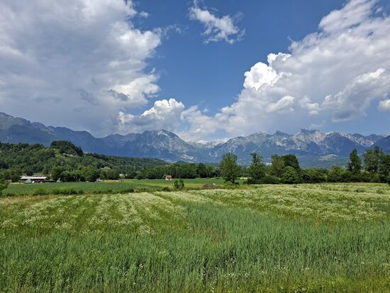 Und die Berge werden kleiner...