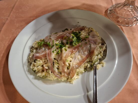 Mal heute keine Pizza, sondern Risotto