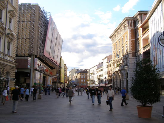 Fußgängerzone in Rijeka