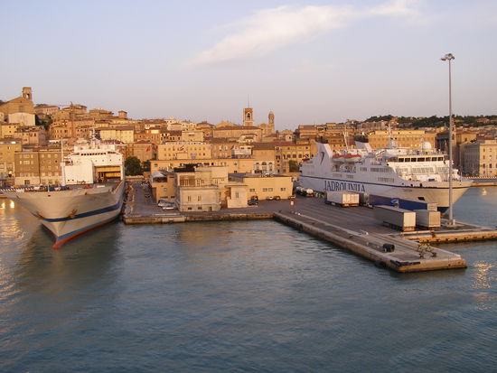 Abfahrt in Ancona