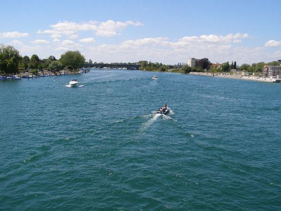 der Rhein in Konstanz