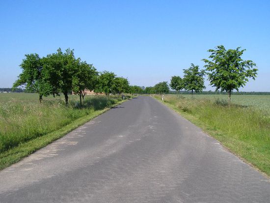 gut ausgebaute Wege/Straßen