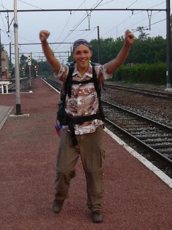vor der Abfahrt in Eupen