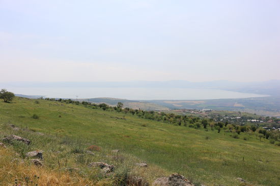 Blick auf den See Genzerath vom Golan