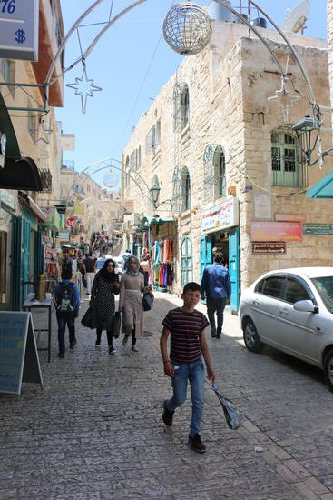 Auf dem Rückweg zur Bushaltestelle