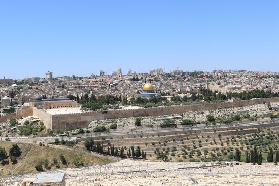 Grandiose Aussicht auf Jerusalem