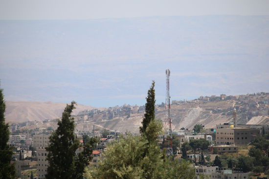 Blick bis zum Toten Meer