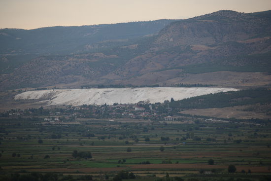 Blick von Laodicea nach Pamukkale