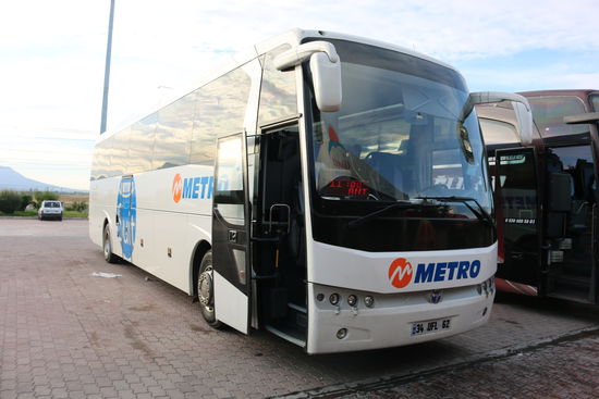 Der Fernbus von Konya nach Manavgat