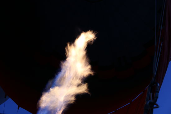 Kurz vor dem Abheben