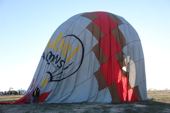 Der Ballon ist wieder gelandet