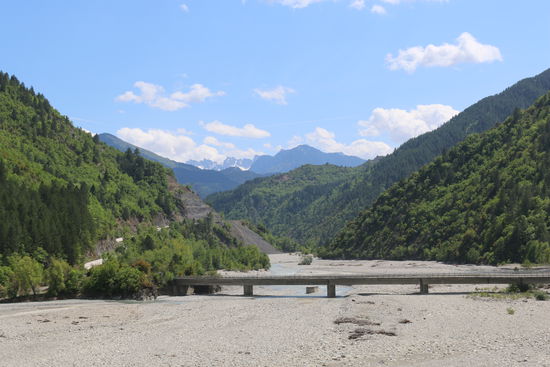 Fahrt in die Berge