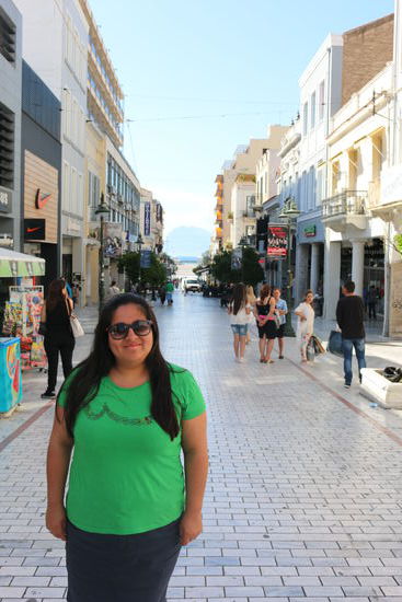 In der Fußgängerzone von Patras