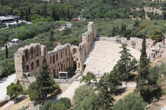 Arena "Odeon of Herodes Atticus" am Akropolis-Berg