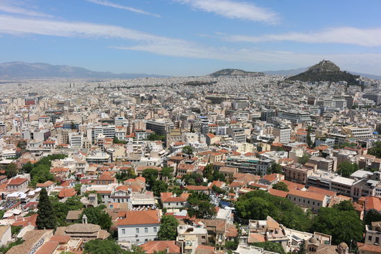 Stadtblick von der Akropolis