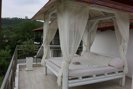 Apartments &amp; Studios Efrosini - Terasse von unserem Zimmer