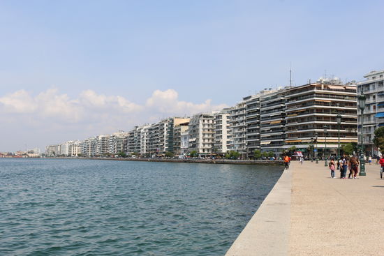 Die Strandpromenade von Thessaloniki