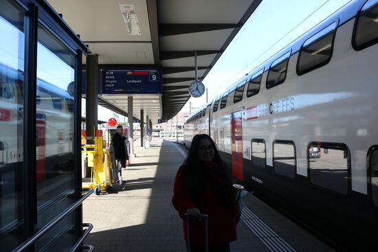 Unser Zug nach Chur steht bereit