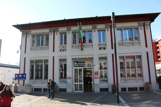 Der Schweizer Bahnhof in Tirano