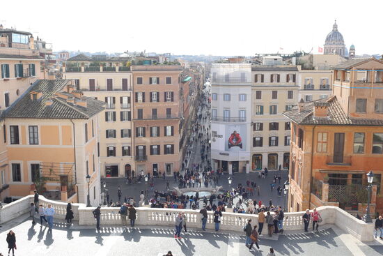 Spanische Treppe von oben