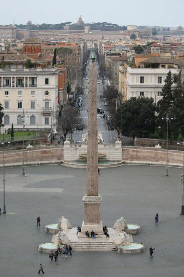 Noch ein Blick von der Terrazza de Pincio