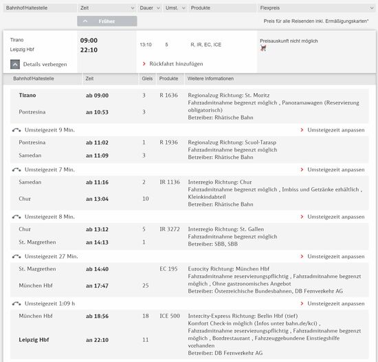 Bahnfahren für Fortgeschrittene