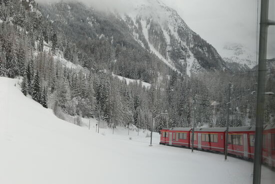 Der Schnee wird langsam weniger