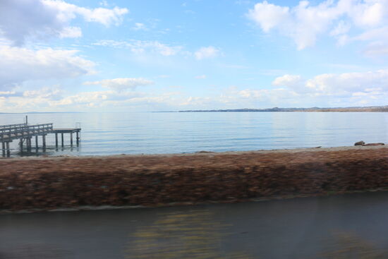 Fahrt am Bodensee entlang