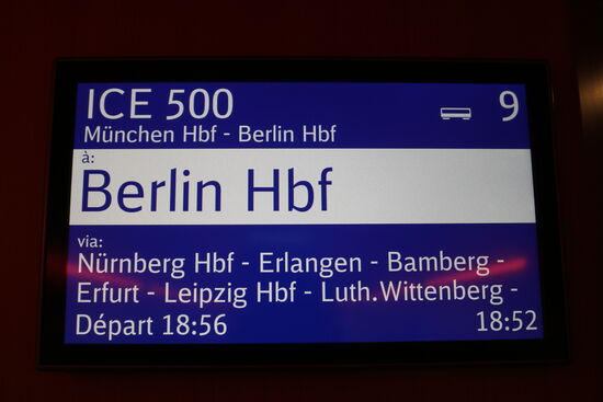 Im Zug Nummer 6 für heute