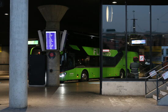 Früh morgens angekommen