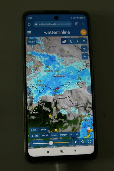 Das Wetter sieht gar nicht mehr gut aus