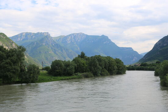 Der letzte Abschnitt an der Etsch