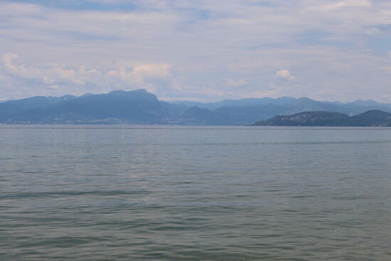 Das Ufer vom Gardasee erreicht