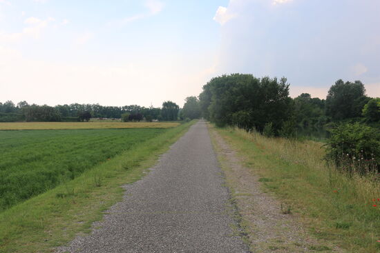 Keine Steigungen mehr auf der Poebene