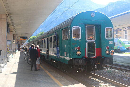 Fahrradverladung im italienischen Regionalzug