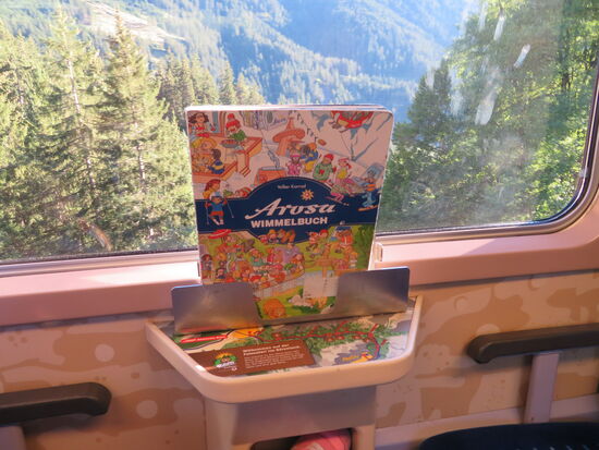 Bücher zum Lesen im Familienwagen