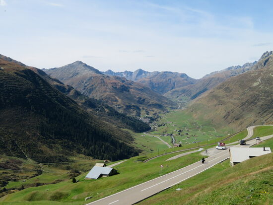 Und wir fahren wieder bergab