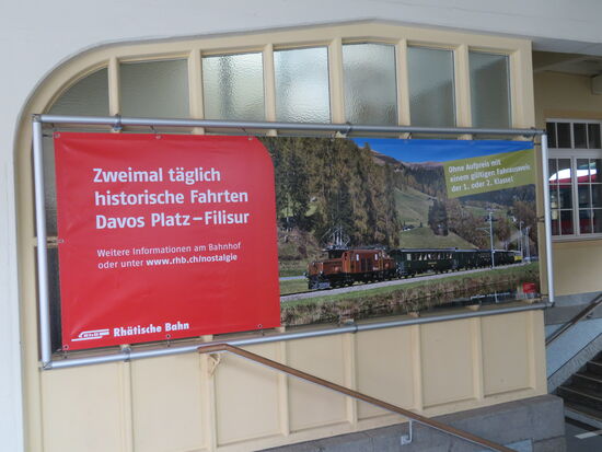 Und hier noch Werbung für den Nostalgie-Zug