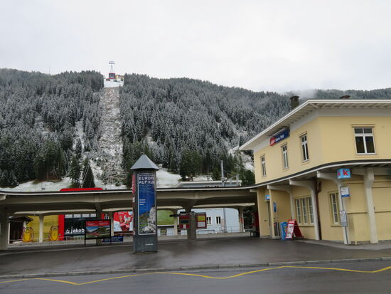 Etwas oberhalb fiel schon der erste Schnee