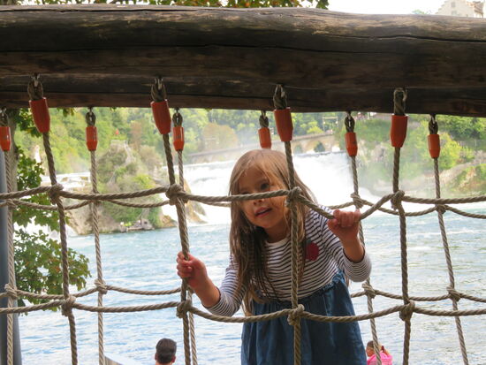 Klettern mit Rheinfallblick