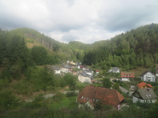 Fahrt durch den Schwarzwald - Die Schweizer Züge haben eindeutig sauberere Scheiben