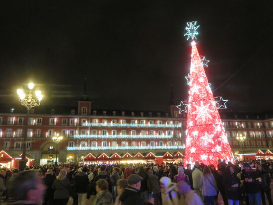 Weihnachtsbaum am Plaza Mayor