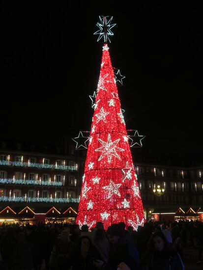 Weihnachtsbaum am Plaza Mayor