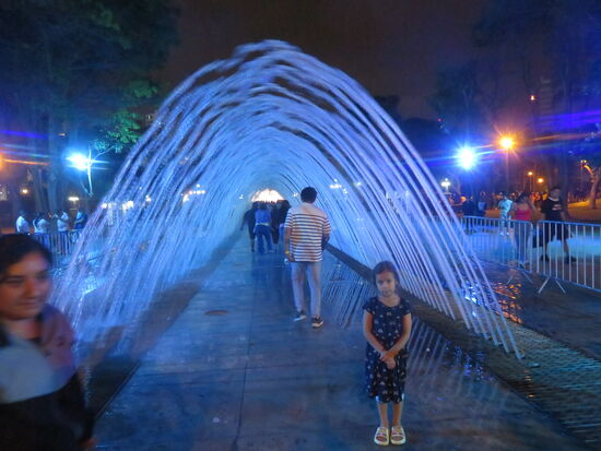 Wir werden so langsam nass im Parque De Las Aguas