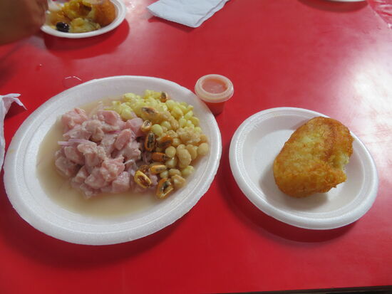 Ceviche auf dem Mercado Central in Chiclayo