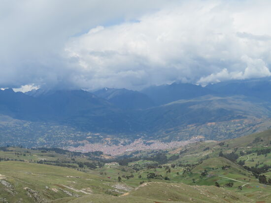 Und dann ein schöner Blick auf Huaraz...