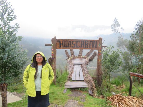 Da hinter den Wolken ist der Huascaran